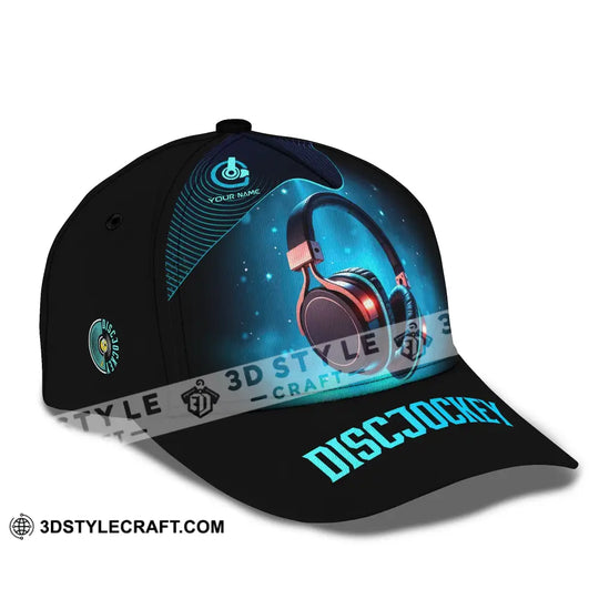 Personalized Cap, Customized Disc Jockey Classic Cap style option 3