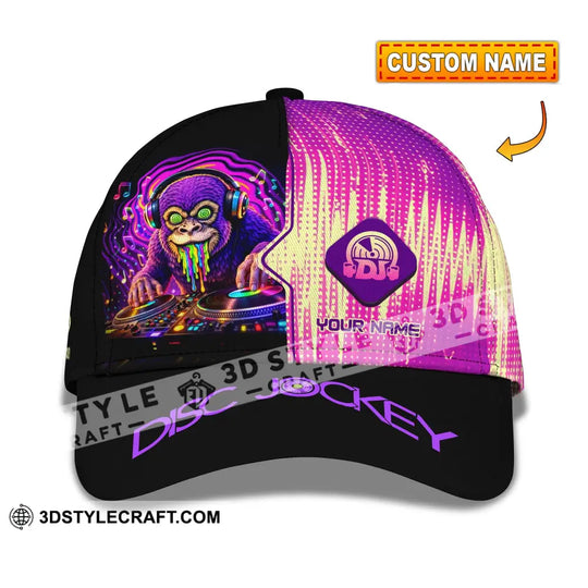 Personalized Cap, Customized Disc Jockey Classic Cap style option 1
