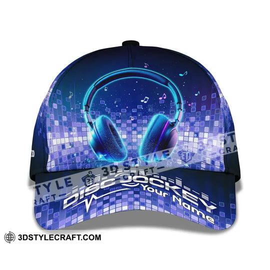 Personalized Cap, Customized Disc Jockey Classic Cap style option 2