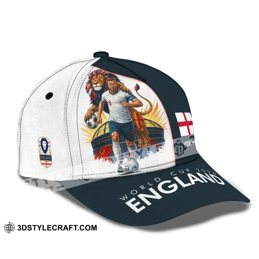 Personalized Cap Customized England World Cup 2026 Classic Cap CLASSIC CAP / UNIVERSAL FIT Cap