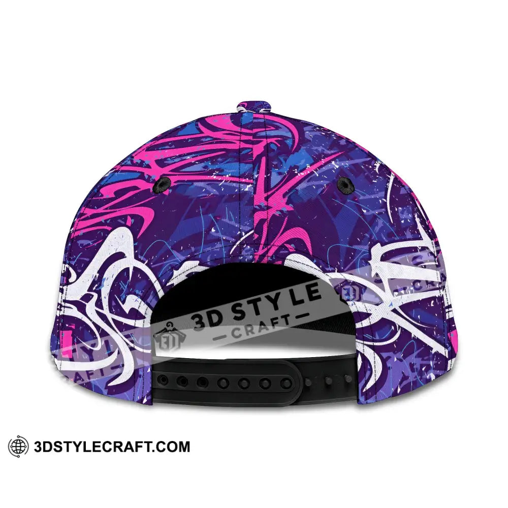 Personalized Cap Customized Funny Bowling Game Purple Death Classic Cap CLASSIC CAP / UNIVERSAL FIT Cap