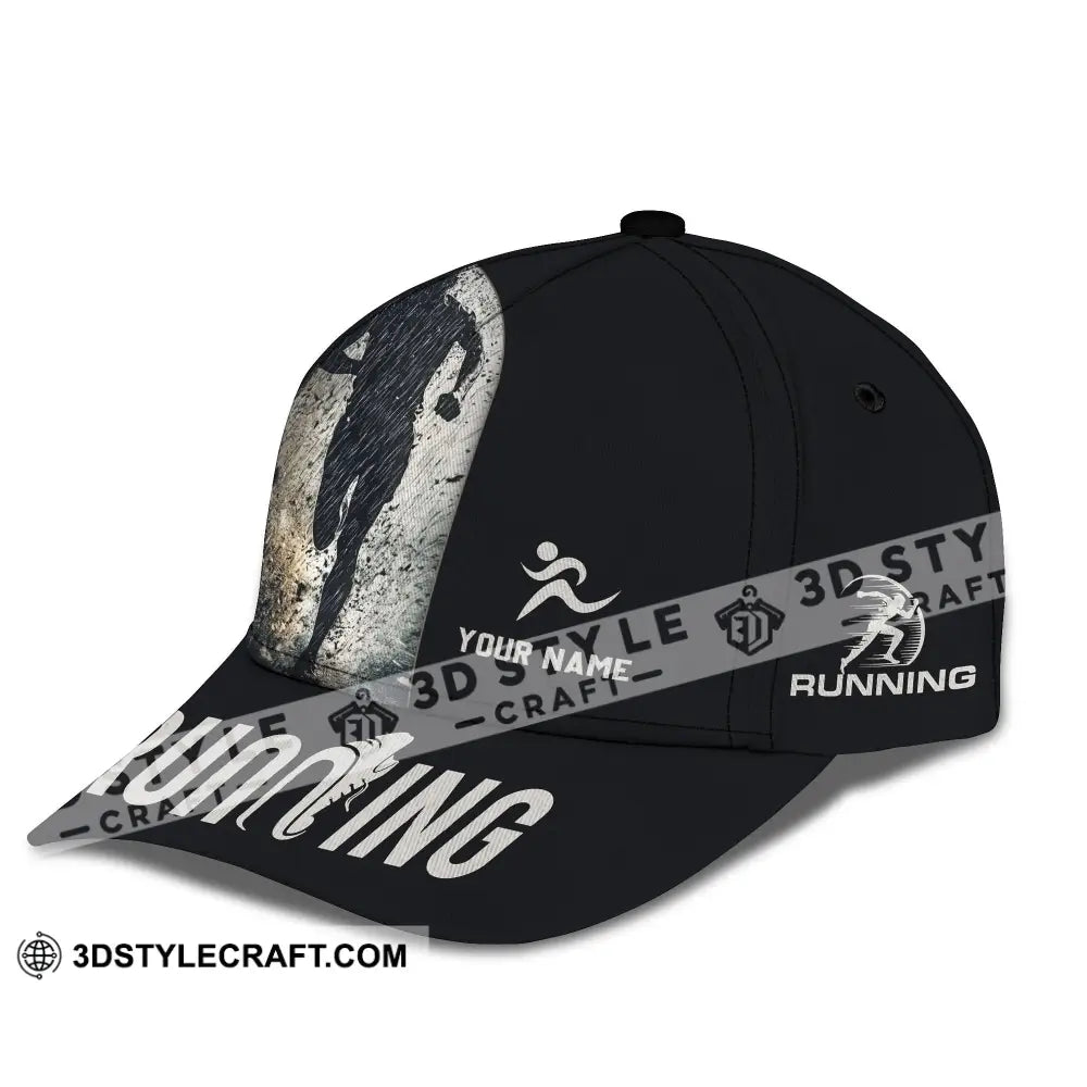 Personalized Cap Customized Marathon Running Lover Sport Classic Cap CLASSIC CAP / UNIVERSAL FIT Cap