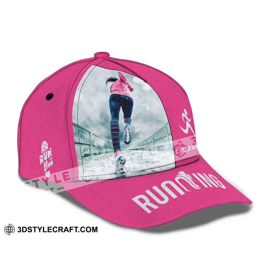 Personalized Cap Customized Run For Fun Running Lover Sport Classic Cap CLASSIC CAP / UNIVERSAL FIT Cap