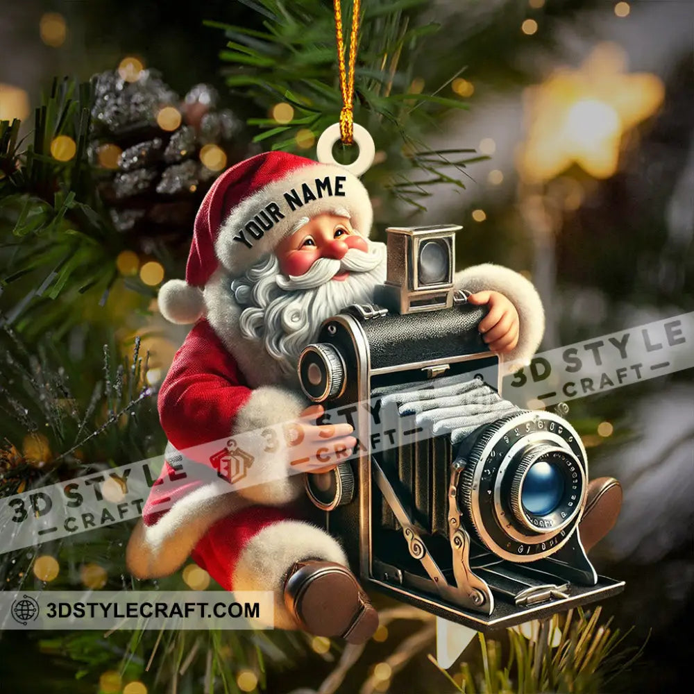 Photographer Christmas Home Decor Ornament Personalized