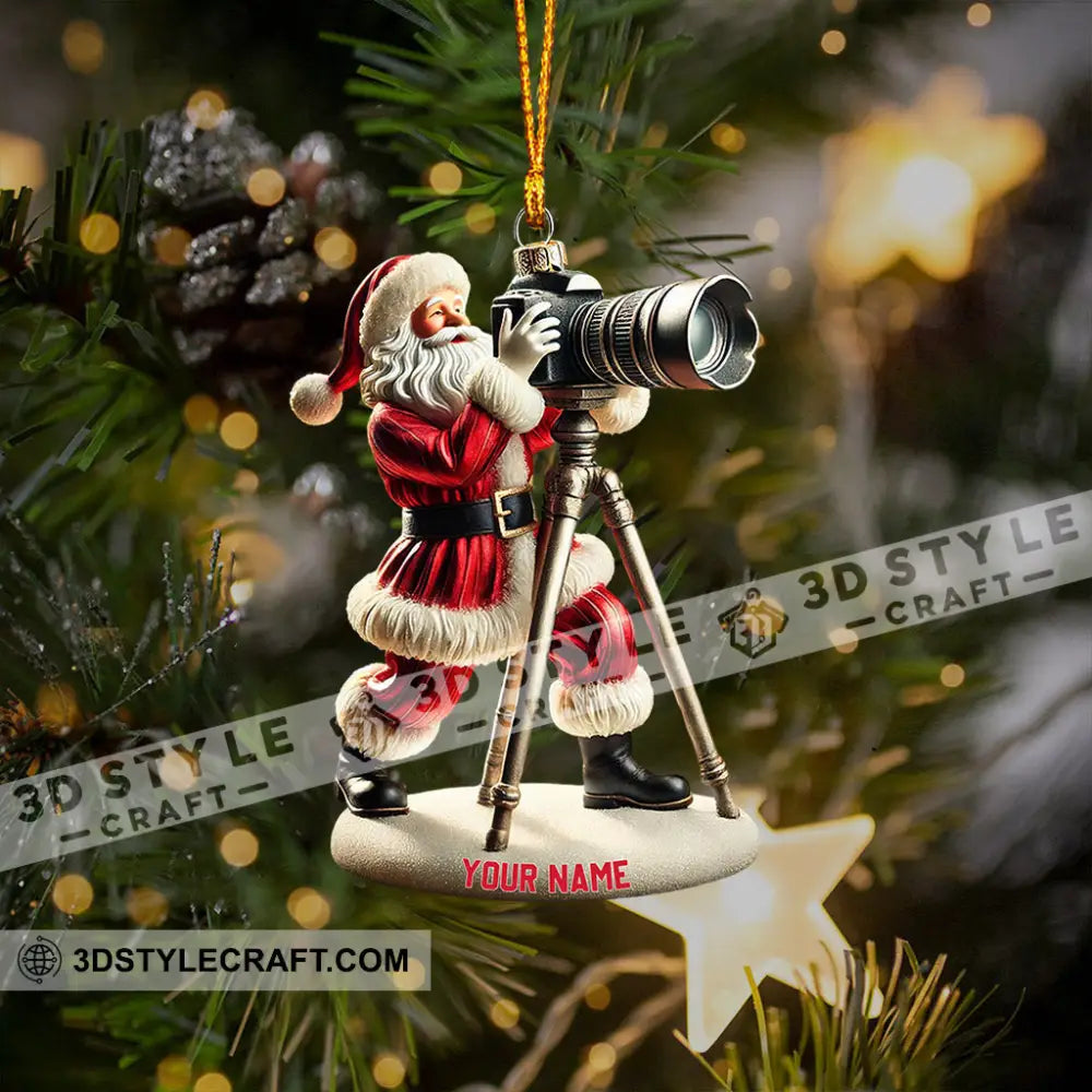 Photographer Christmas Home Decor Ornament Personalized