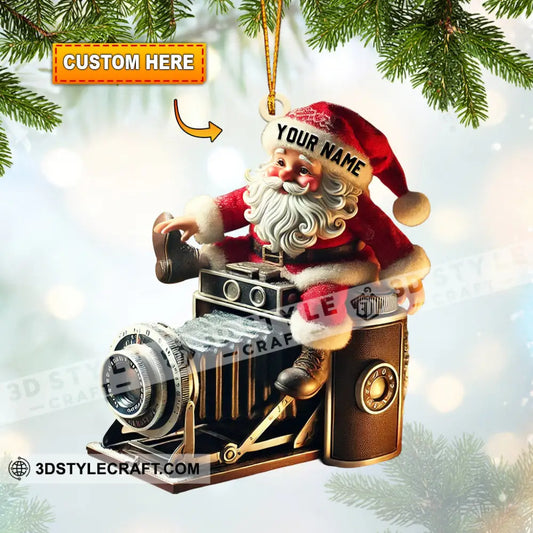 Photographer Christmas Home Decor Ornament Personalized 3.54’’ / 1
