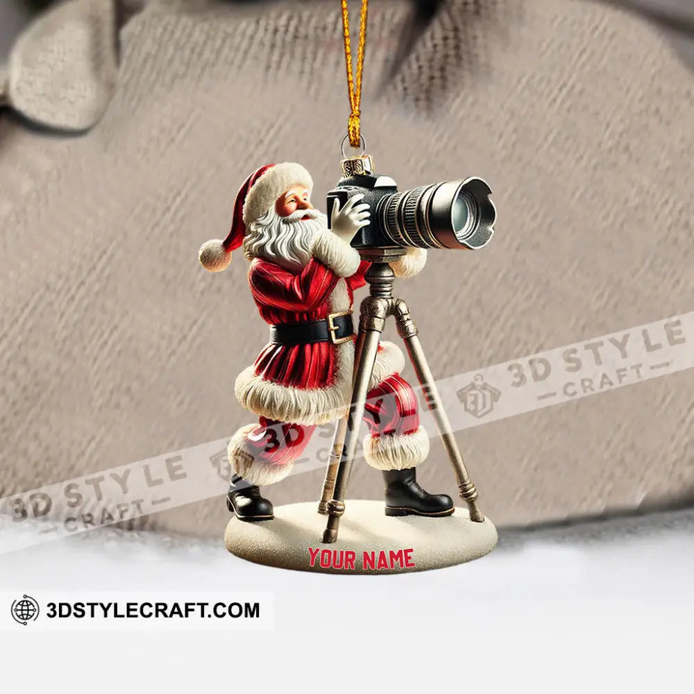 Photographer Christmas Home Decor Ornament Personalized