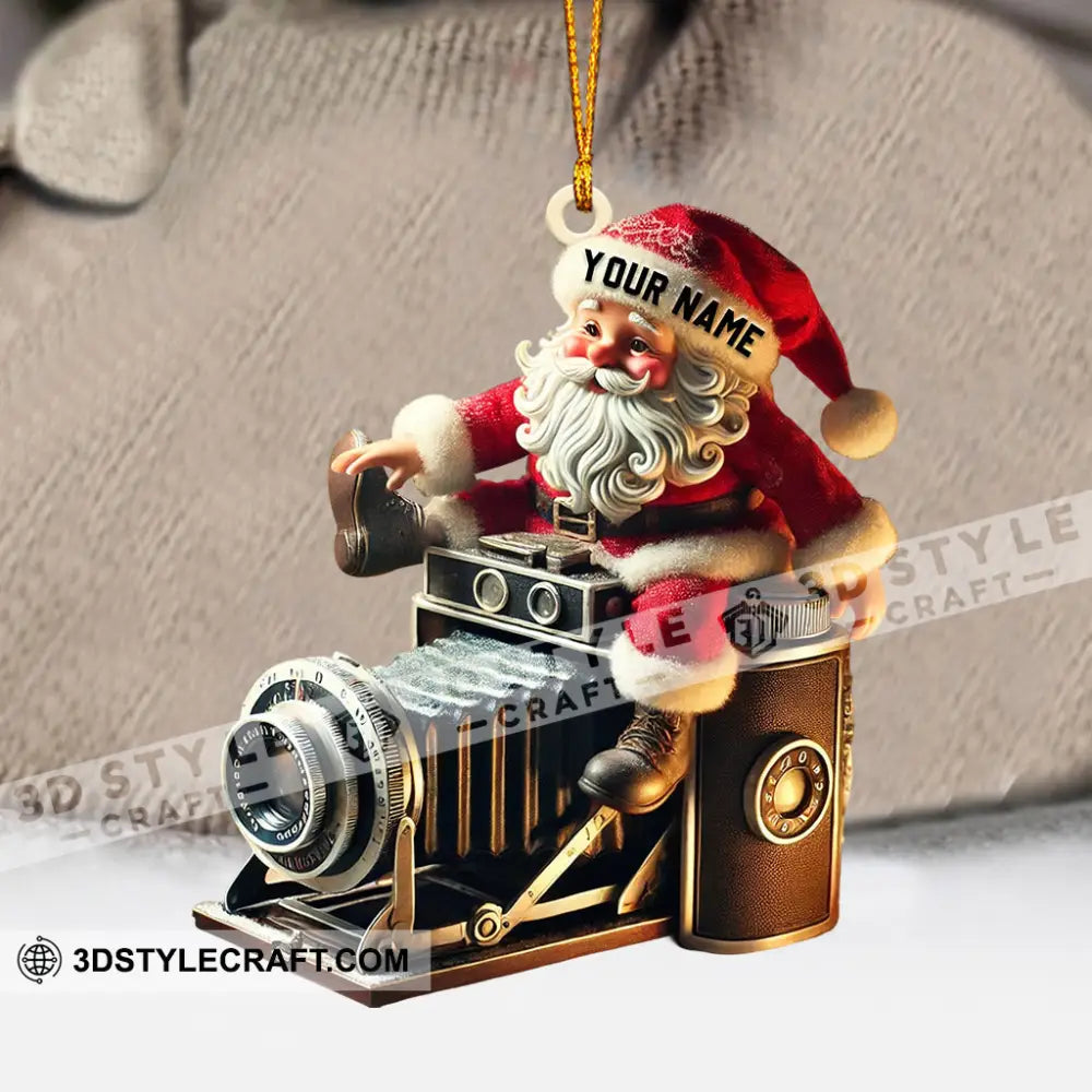 Photographer Christmas Home Decor Ornament Personalized
