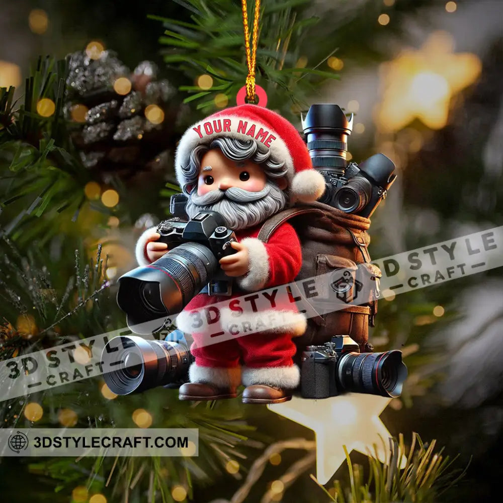 Photographer Christmas Home Decor Ornament Personalized