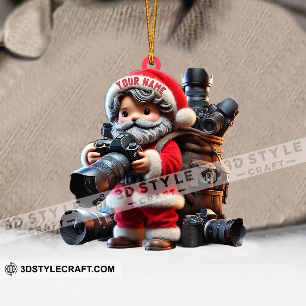 Photographer Christmas Home Decor Ornament Personalized