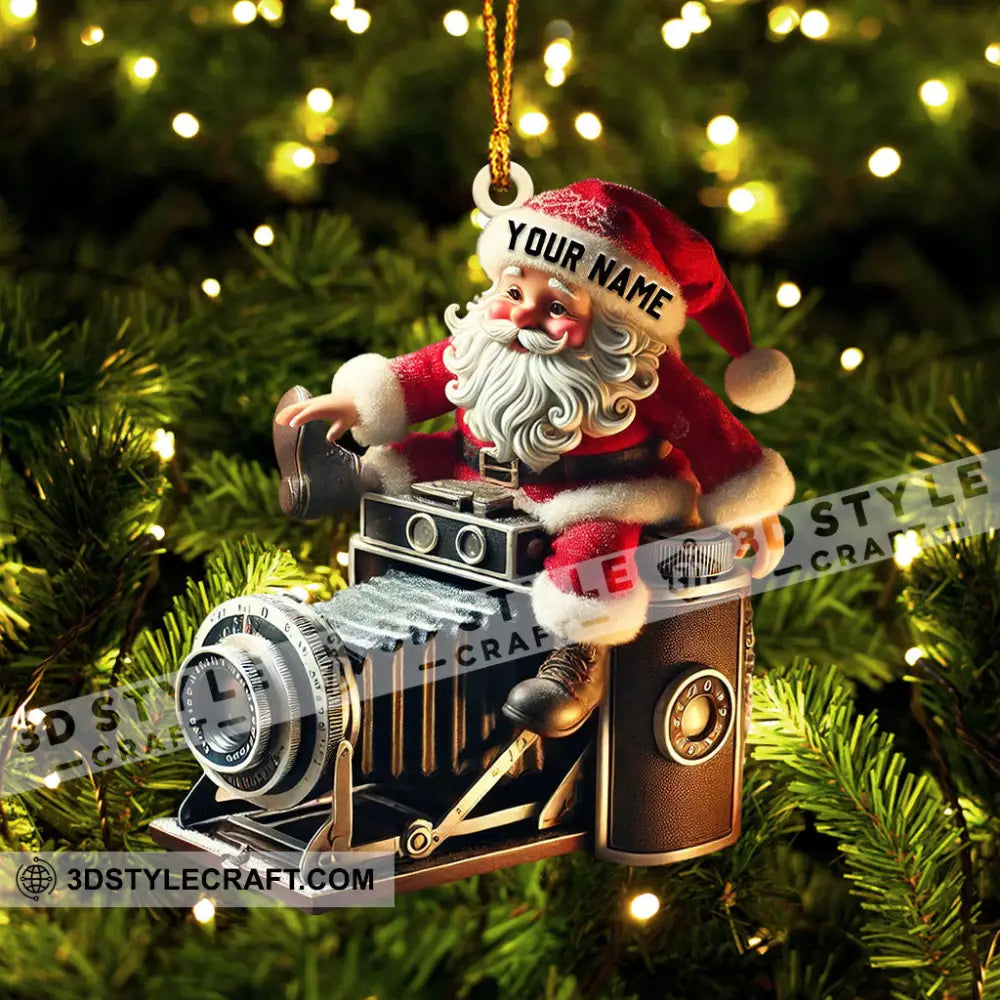 Photographer Christmas Home Decor Ornament Personalized