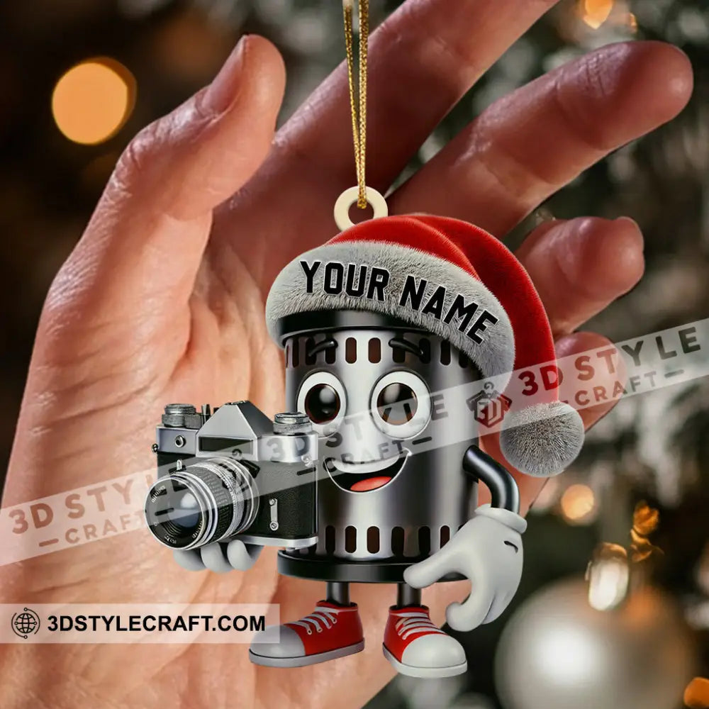 Photographer Christmas Home Decor Ornament Personalized