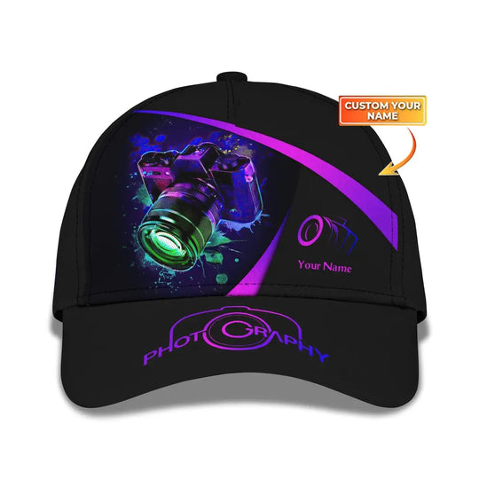 Photographer Classic Cap, Photographer Hat, Unisex Photographer Hat style option 1