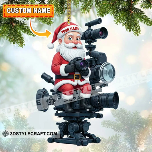 Photographer Home Decor Christmas Ornament Personalized Ornament 3.54’’ / 1 Ornament Ornament