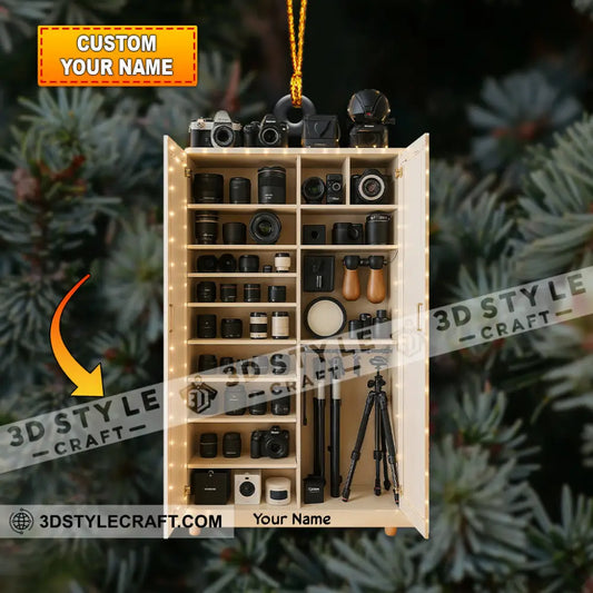 Photographer Lover Home Decor Christmas Ornament Personalized Ornament 3.54’’ / 1 Ornament Ornament