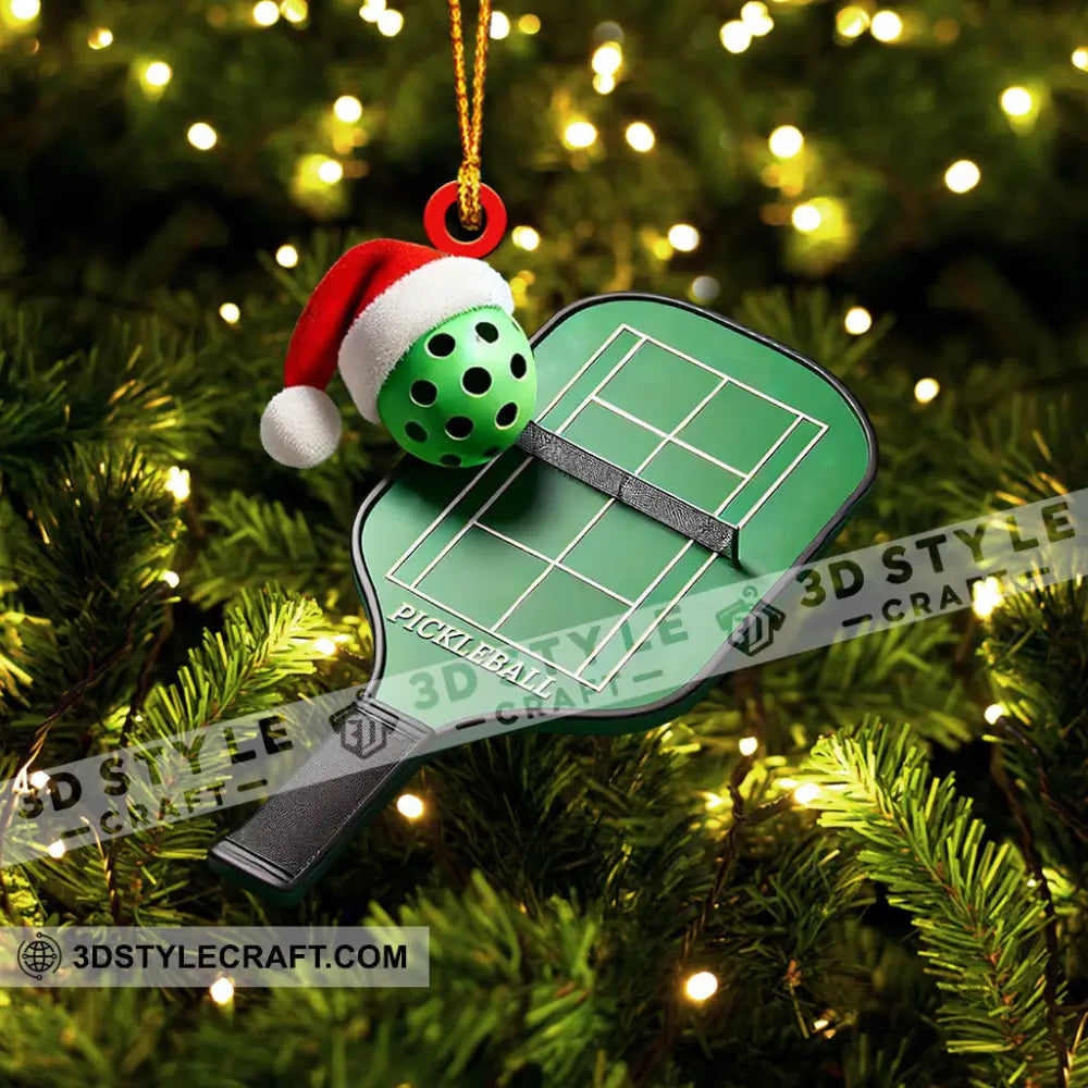 Pickleball Home Decor Christmas Ornament Personalized