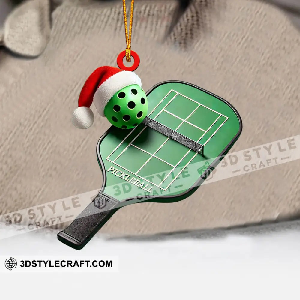 Pickleball Home Decor Christmas Ornament Personalized