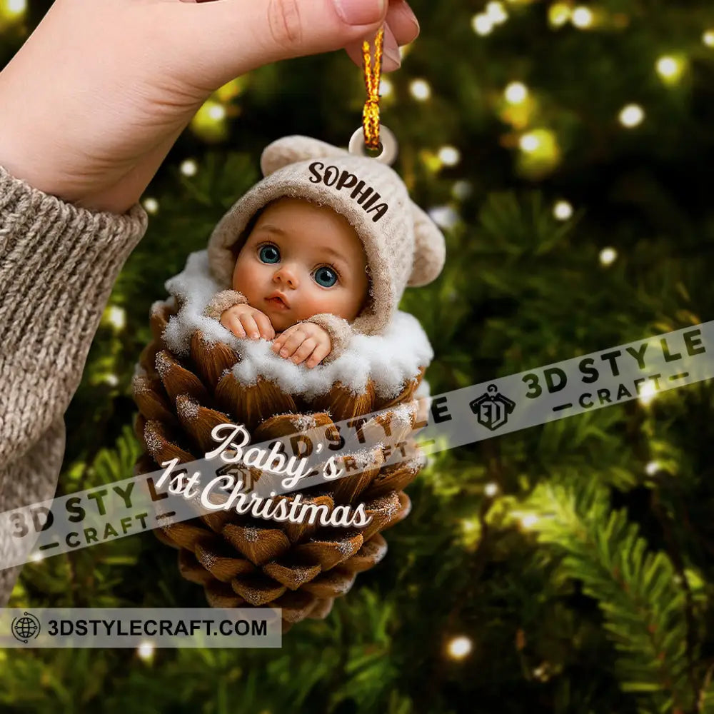 Pine Cones Baby Home Decor Christmas Ornament Personalized Ornament Ornament