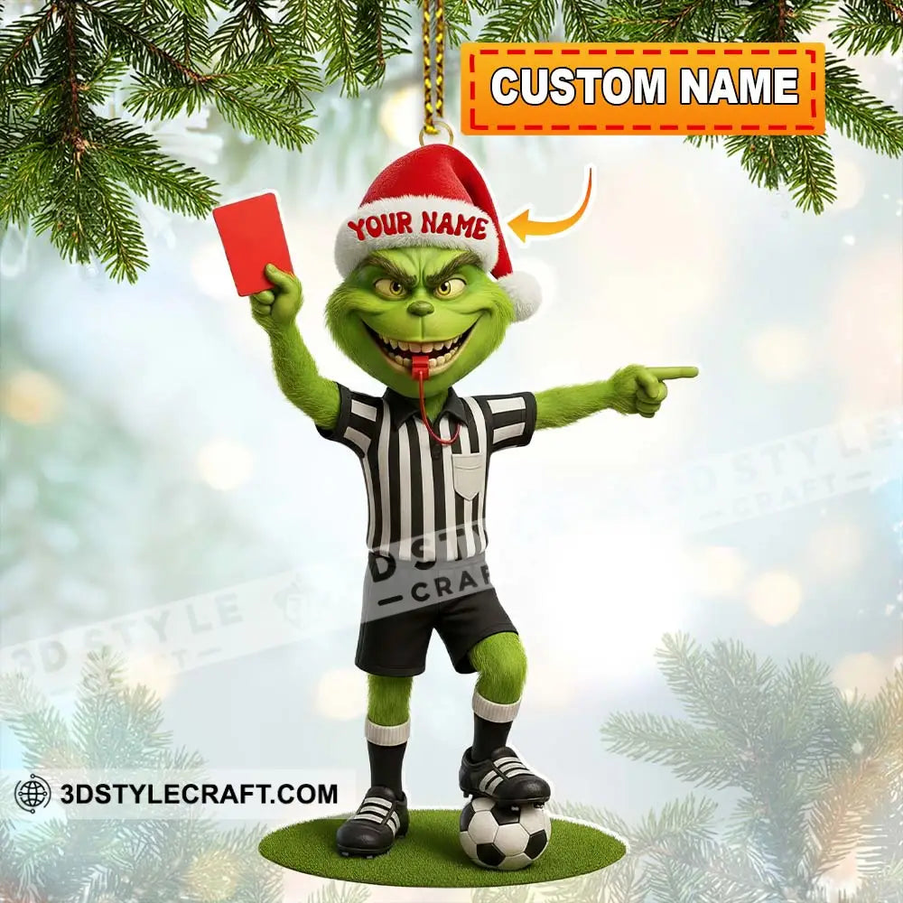 Referee Home Decor Christmas Ornament Personalized Ornament 3.54’’ / 1 Ornament Ornament