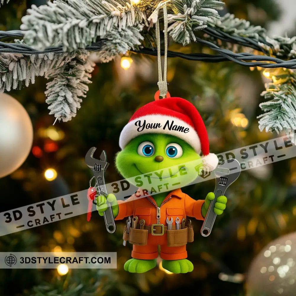 Repairman Grinch Home Decor Christmas Ornament Personalized Ornament Ornament
