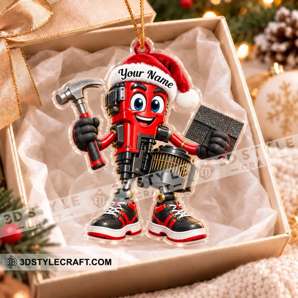 Roofer Home Decor Christmas Ornament Personalized Ornament - Ornament