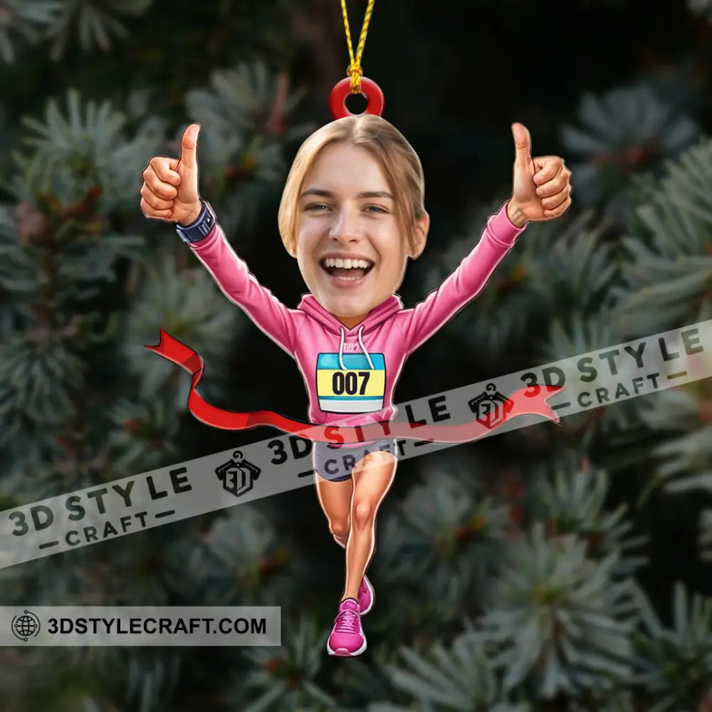 Running Lover Home Decor Christmas Ornament Personalized Ornament Ornament