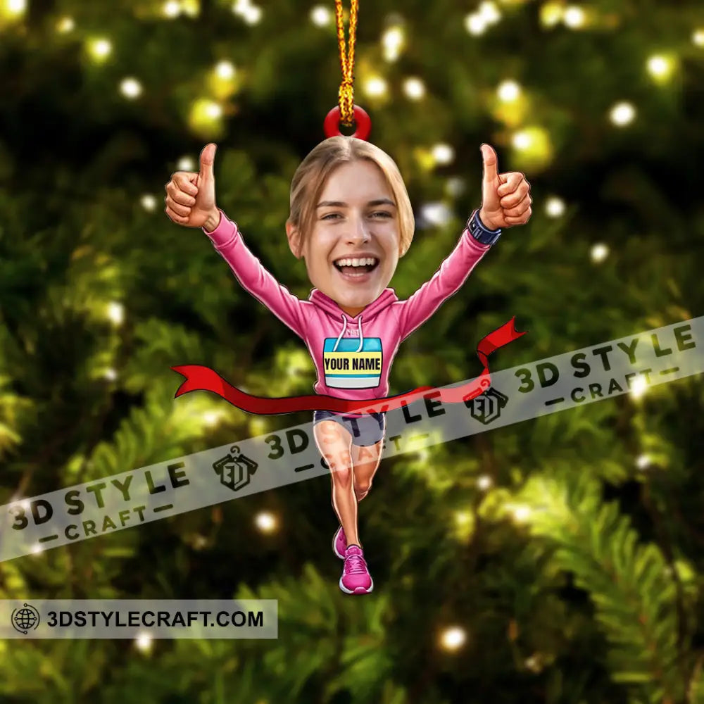 Running Lover Home Decor Christmas Ornament Personalized Ornament Ornament