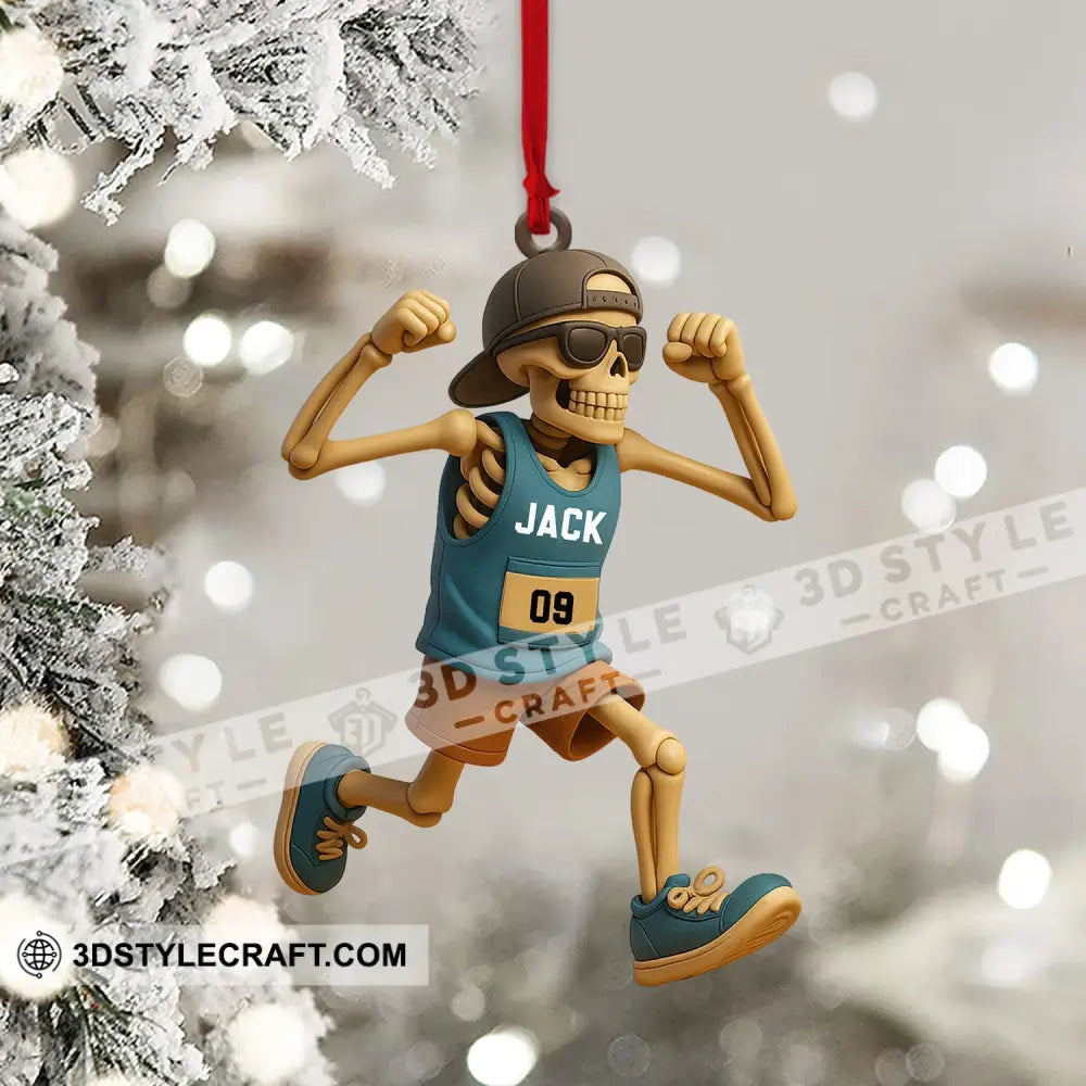 Running Men Home Decor Christmas Ornament Personalized Ornament Ornament