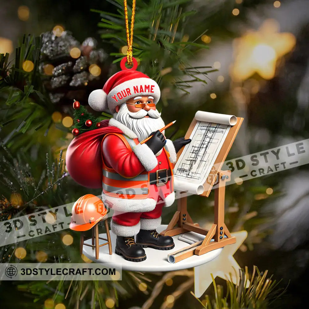 Santa Designer Home Decor Christmas Ornament Personalized