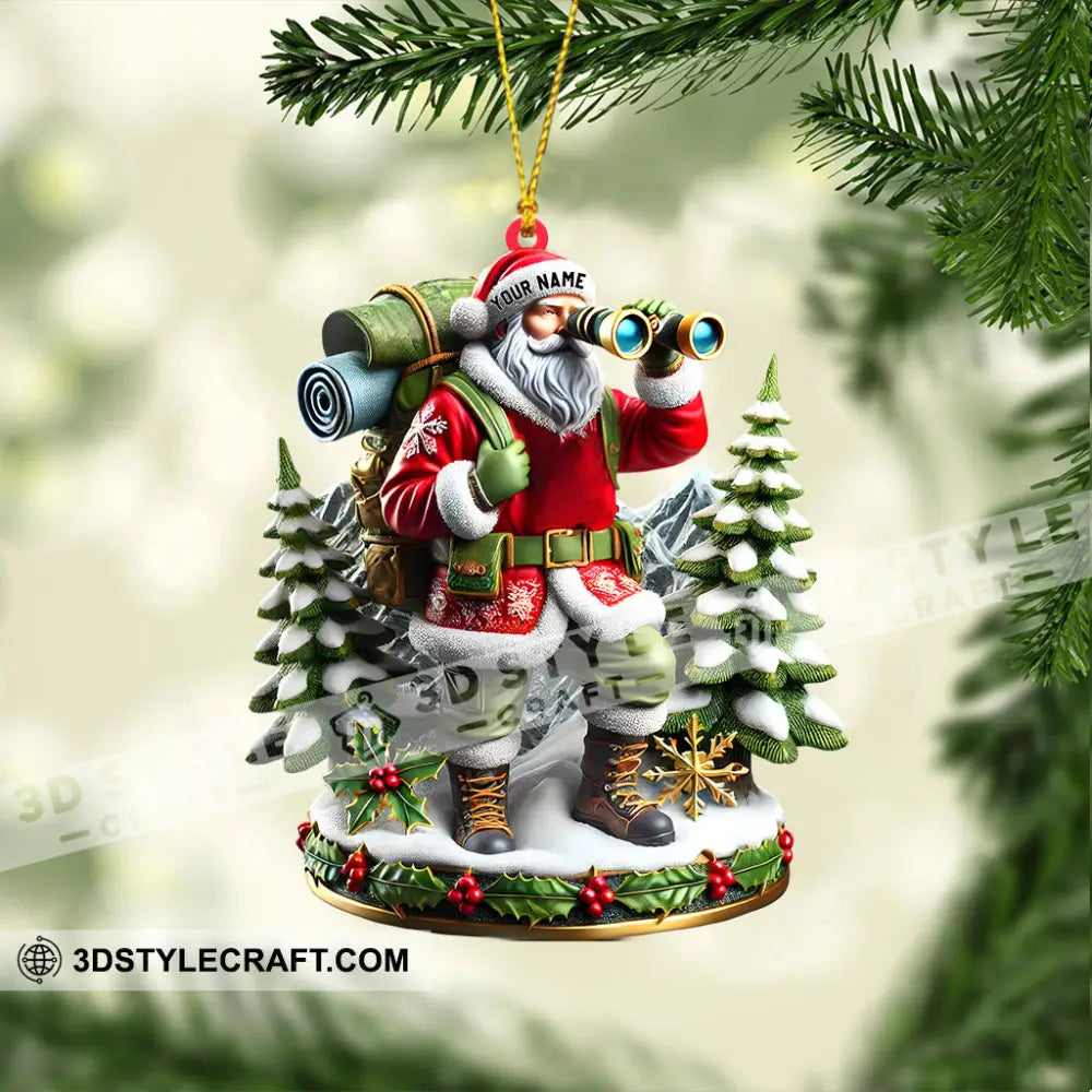 Santa Discovery Home Decor Christmas Ornament Personalized