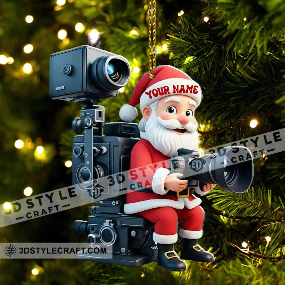 Santa Photography Home Decor Christmas Ornament Personalized Ornament Ornament