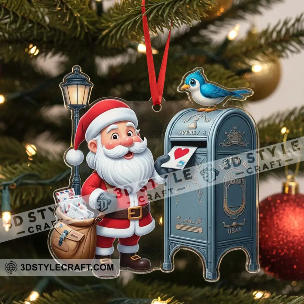 Santa Postman Christmas Home Decor Christmas Ornament Personalized Ornament Ornament