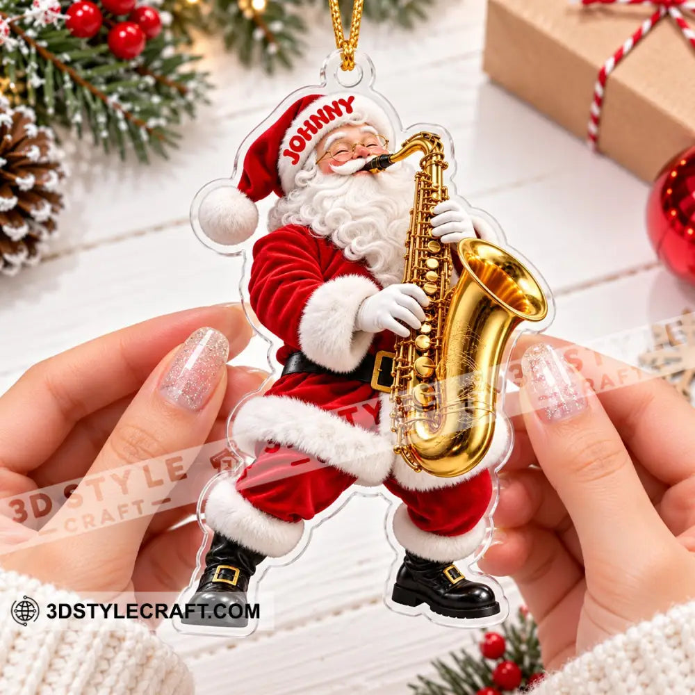 Saxophone Home Decor Christmas Ornament Personalized Ornament - Ornament