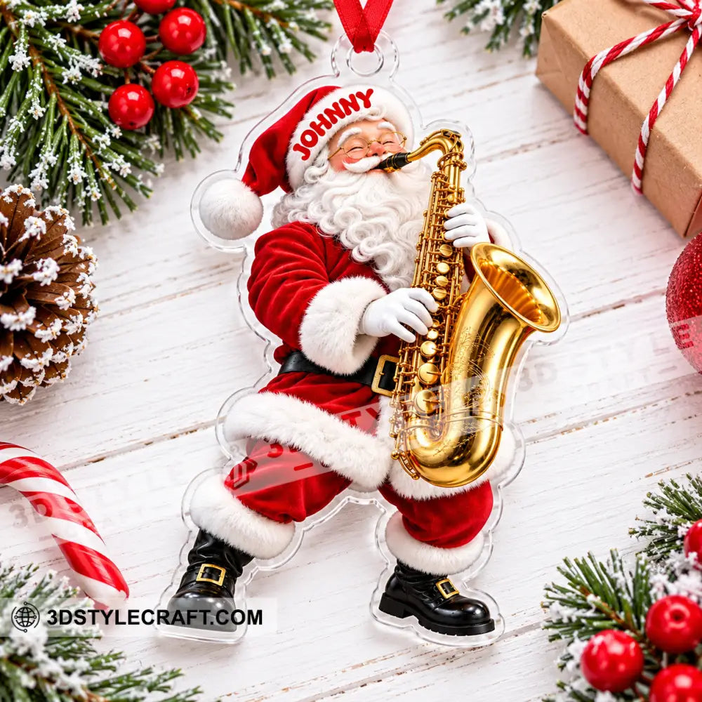 Saxophone Home Decor Christmas Ornament Personalized Ornament - Ornament