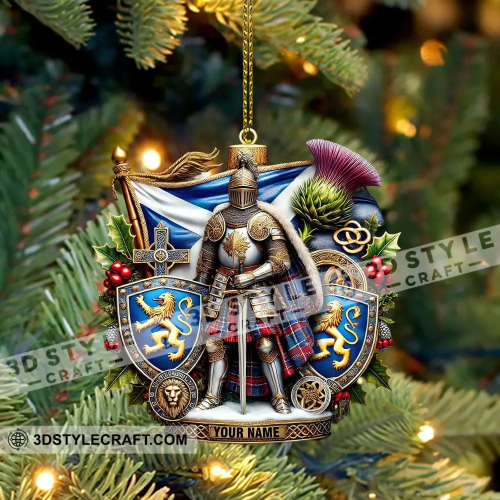 Scotland Lover Christmas Ornament Personalized