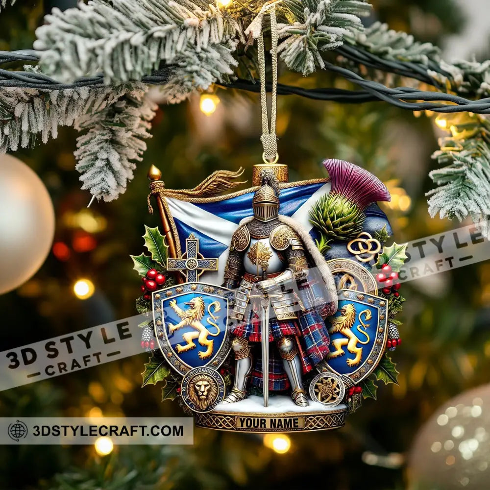 Scotland Lover Christmas Ornament Personalized 3.54’’ / 1