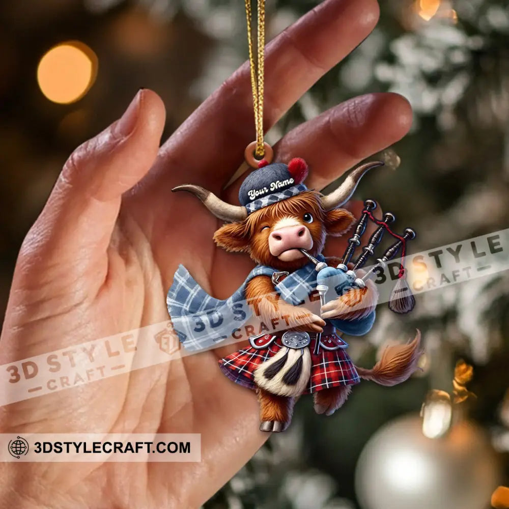 Scottish Cows Christmas Home Decor Christmas Ornament Personalized Ornament Ornament
