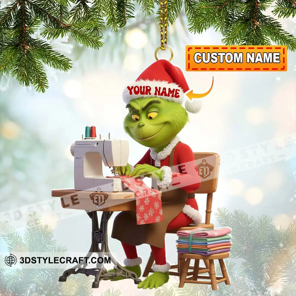 Sewing ELF Home Decor Christmas Ornament Personalized Ornament 3.54’’ / 1 Ornament Ornament