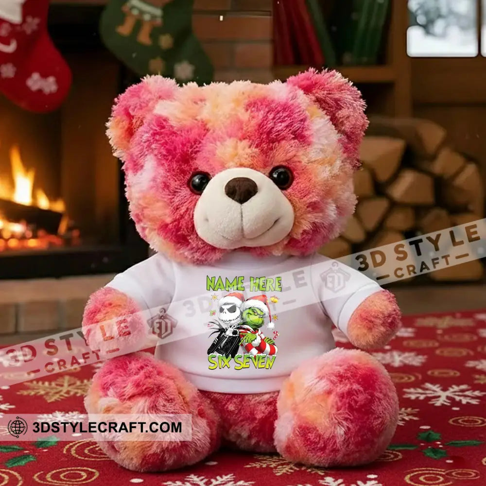 Six Seven Christmas Bear Personalized Teddy Bear Shirt Graduate Teddy Bear Shirt