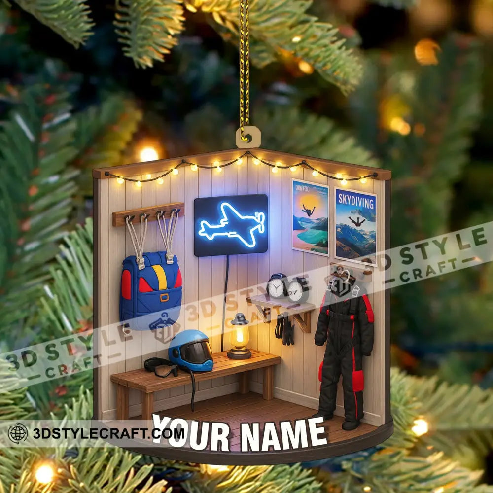 Skydiving Corner Home Decor Christmas Ornament Personalized Ornament Ornament