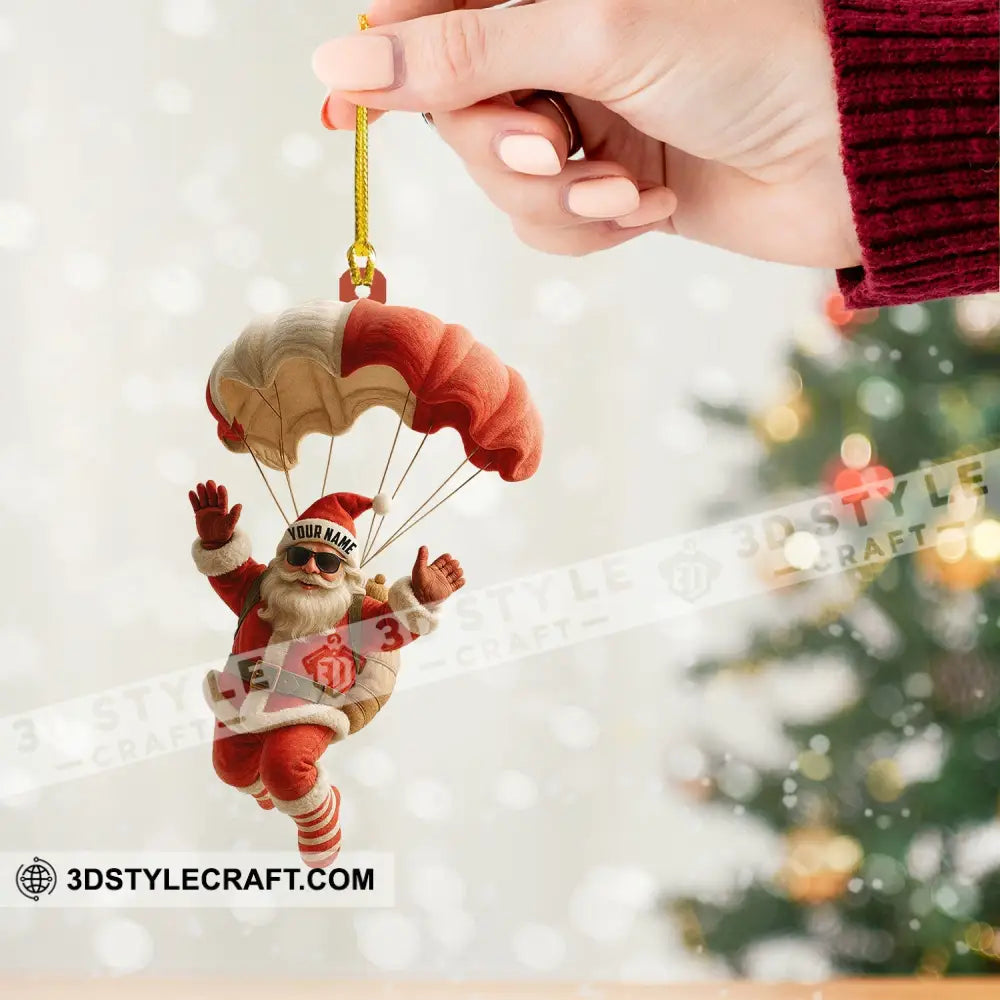 Skydiving Home Decor Christmas Ornament Personalized Ornament Ornament
