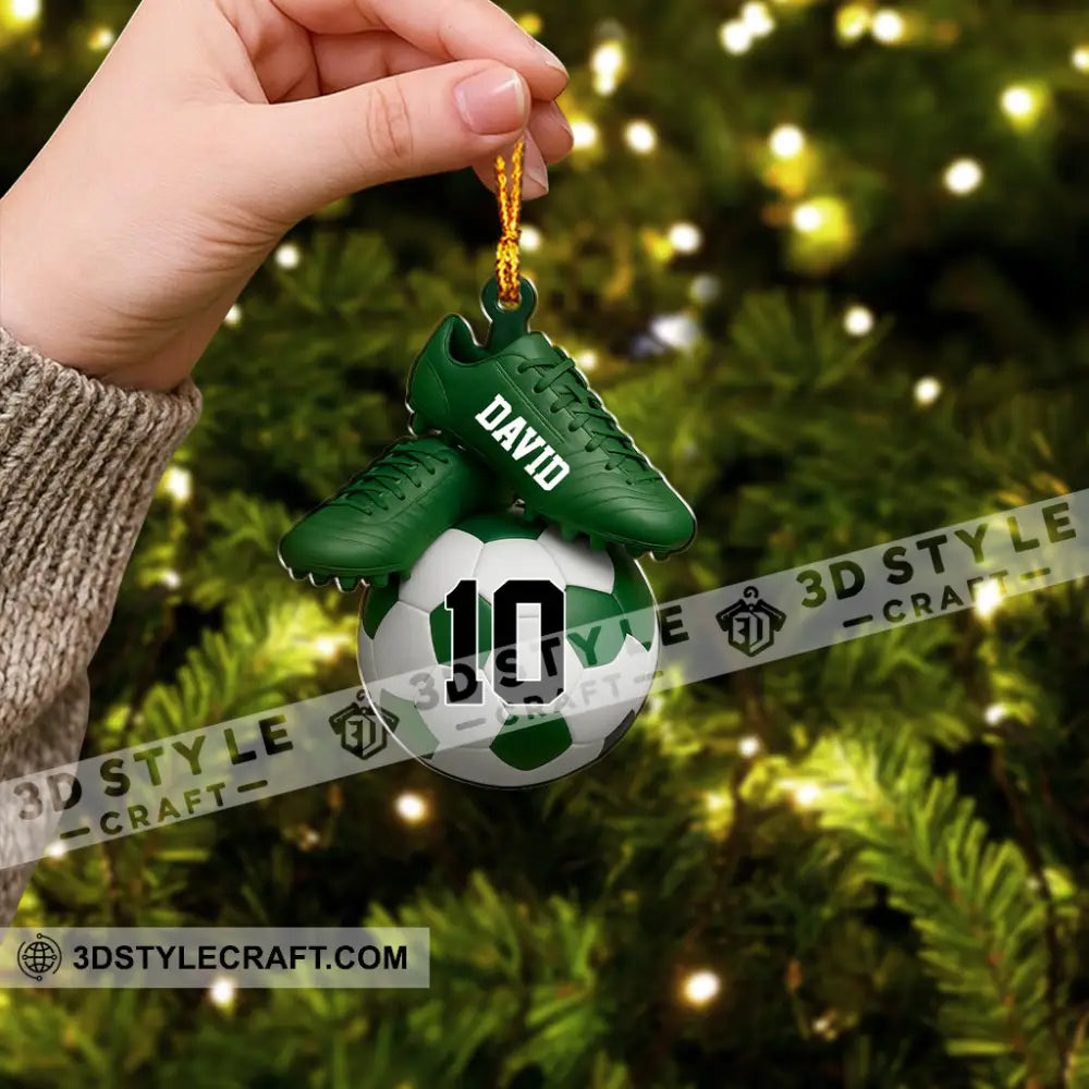 Soccer Home Decor Christmas Ornament Personalized Ornament Ornament