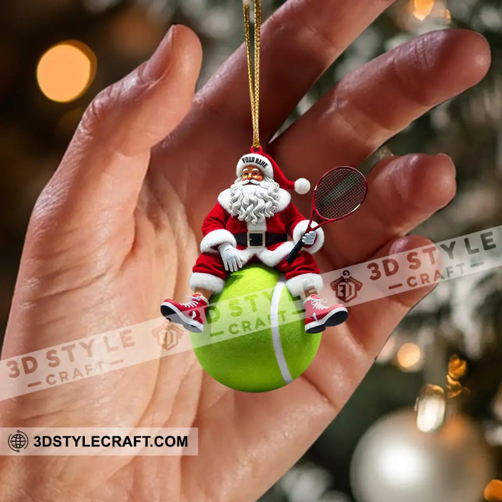 Sport Lover Santa Home Decor Christmas Ornament Personalized
