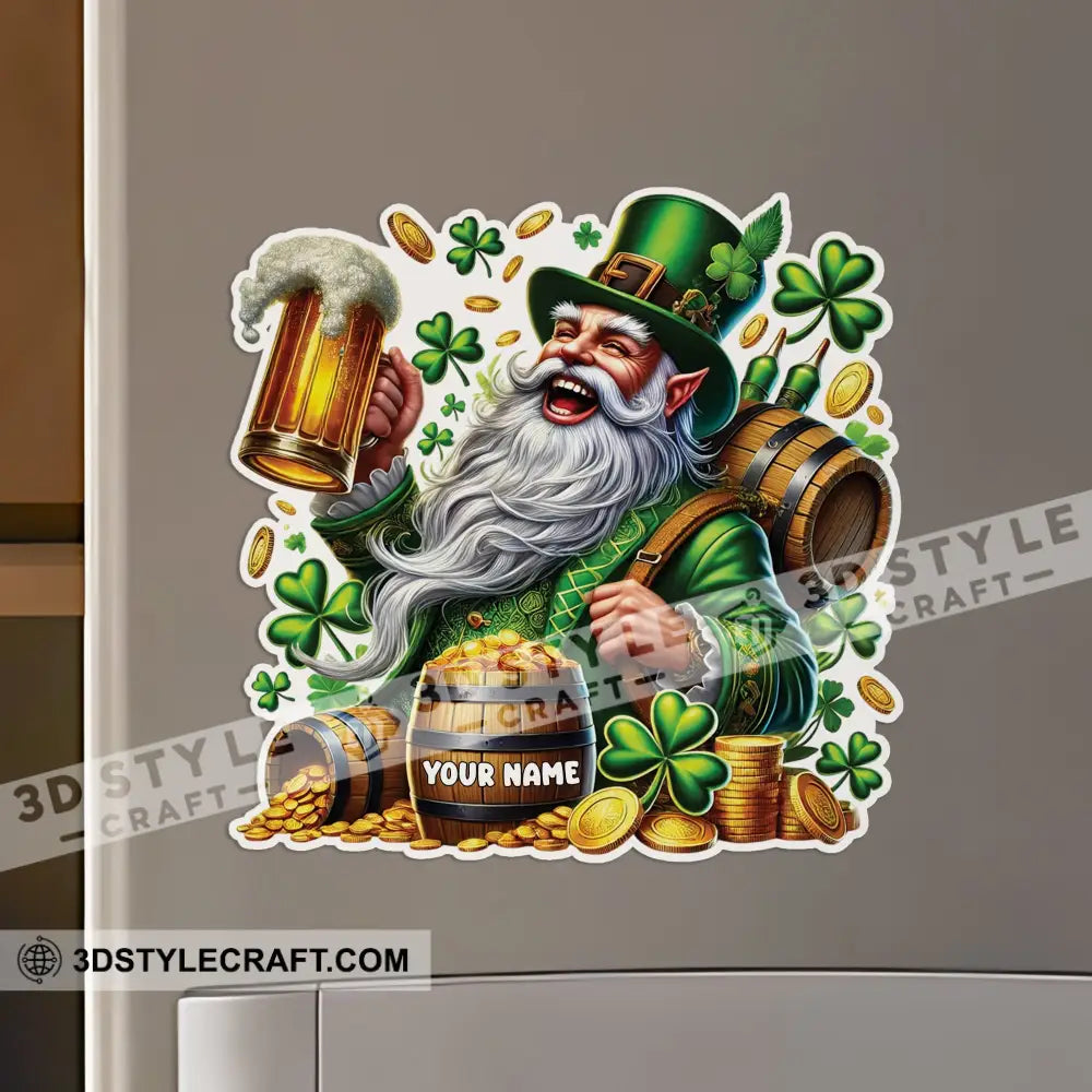 St Patrick’s Day Fridge Magnet - Personalized 3.54’’ / 1 Piece