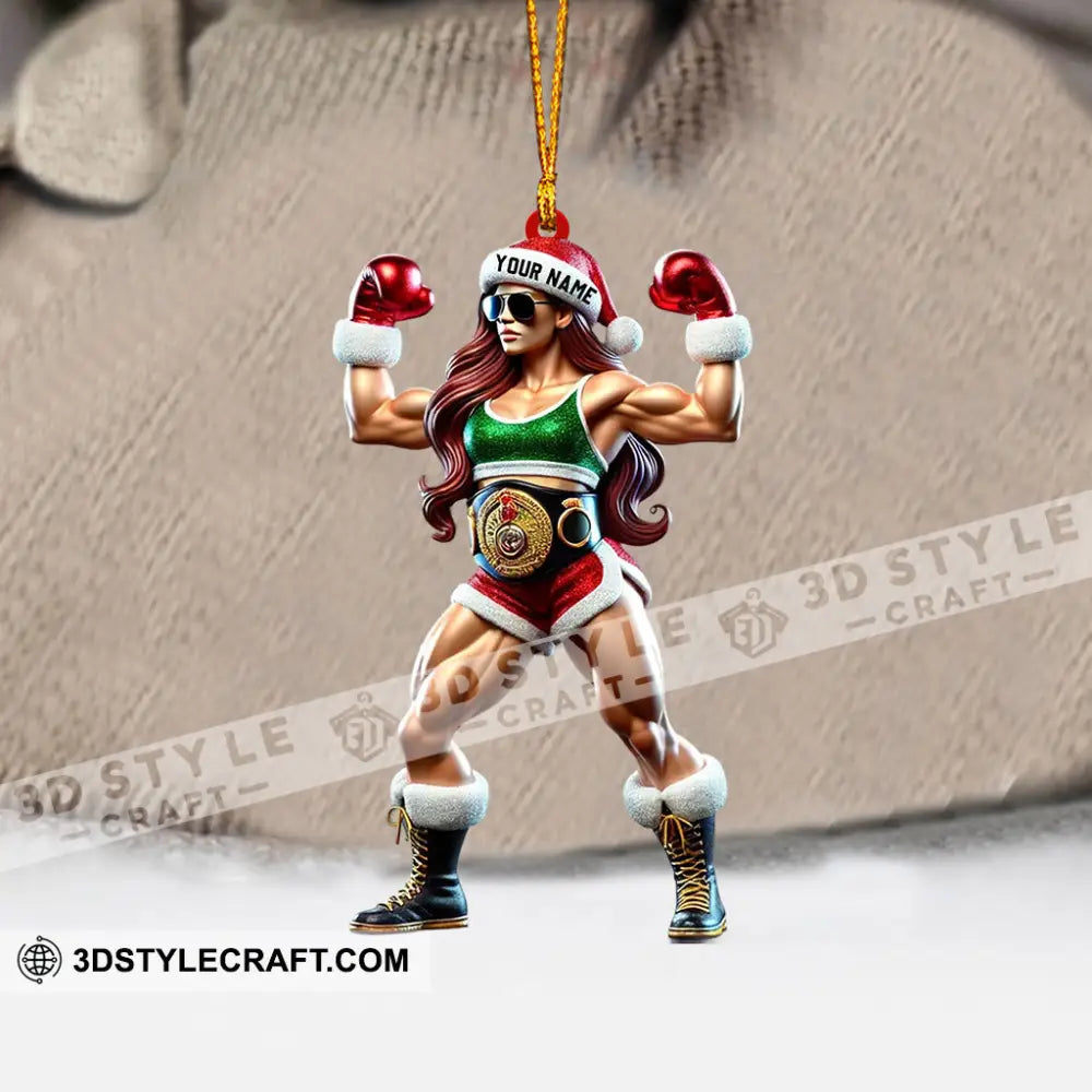 Strong Woman Home Decor Christmas Ornament Personalized