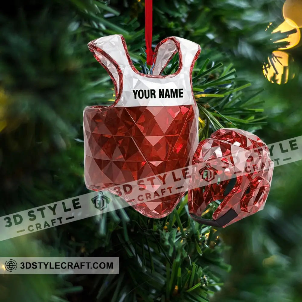 Taekwondo Christmas Home Decor Christmas Ornament Personalized Ornament Ornament