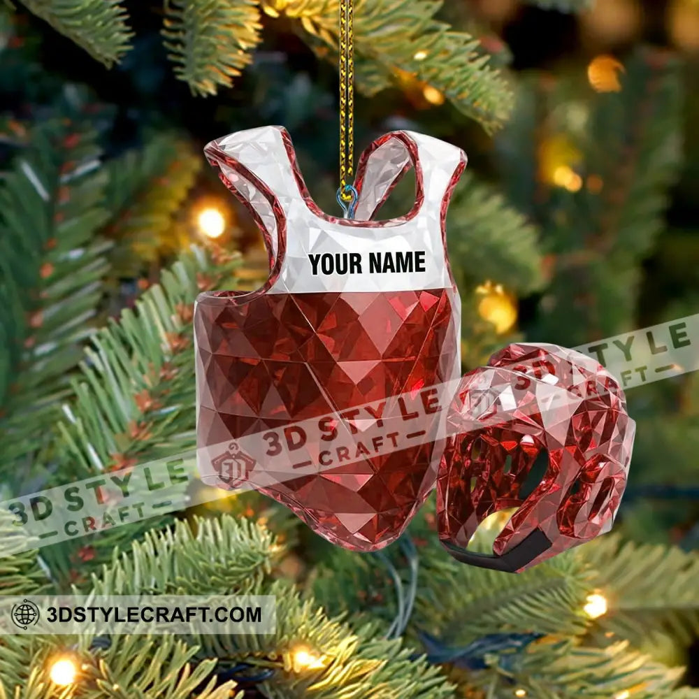 Taekwondo Christmas Home Decor Christmas Ornament Personalized Ornament Ornament