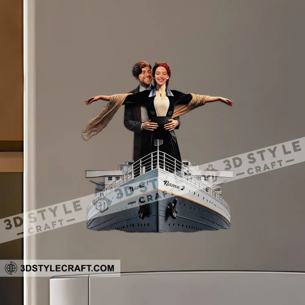 The Titanic Romance Fridge Magnet - Personalized