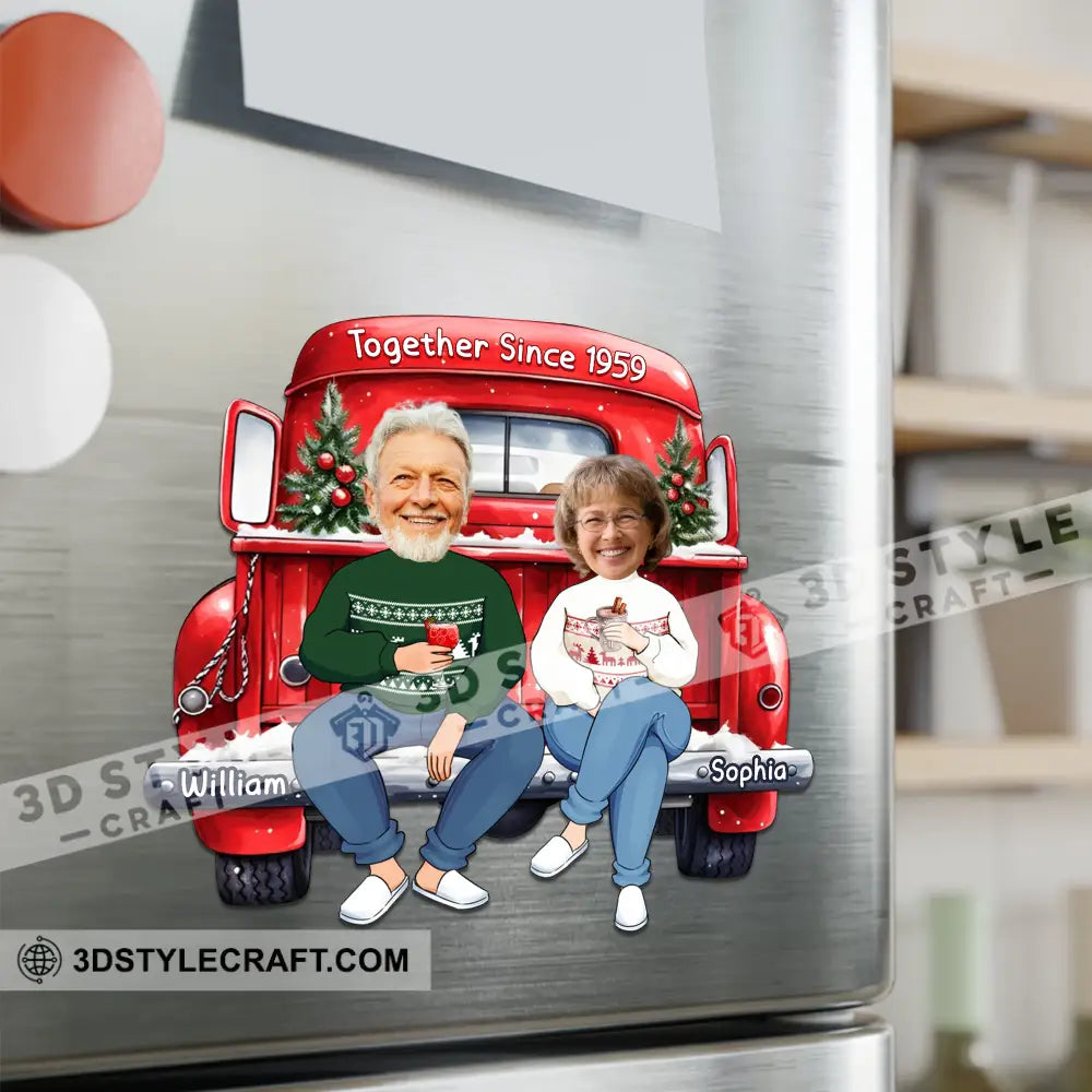 Together Couple Car Fridge Magnet - Personalized
