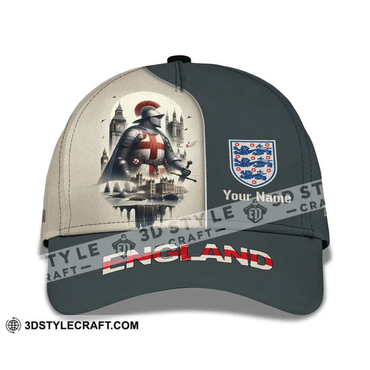 Unisex Cap, Custom Name 3D Cap - England Chevalier Cap style option 2